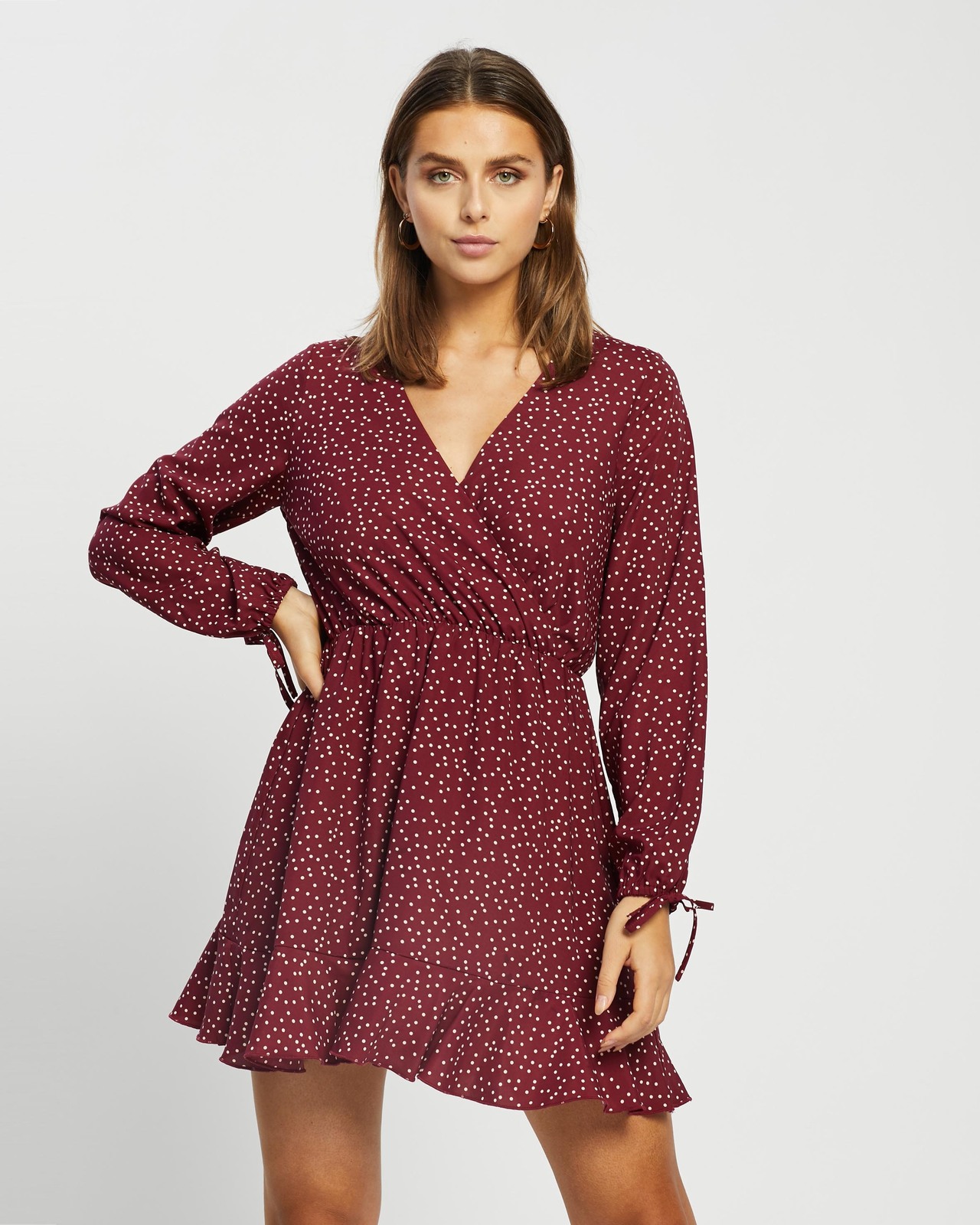 Suzy Tie Sleeve Mini Dress