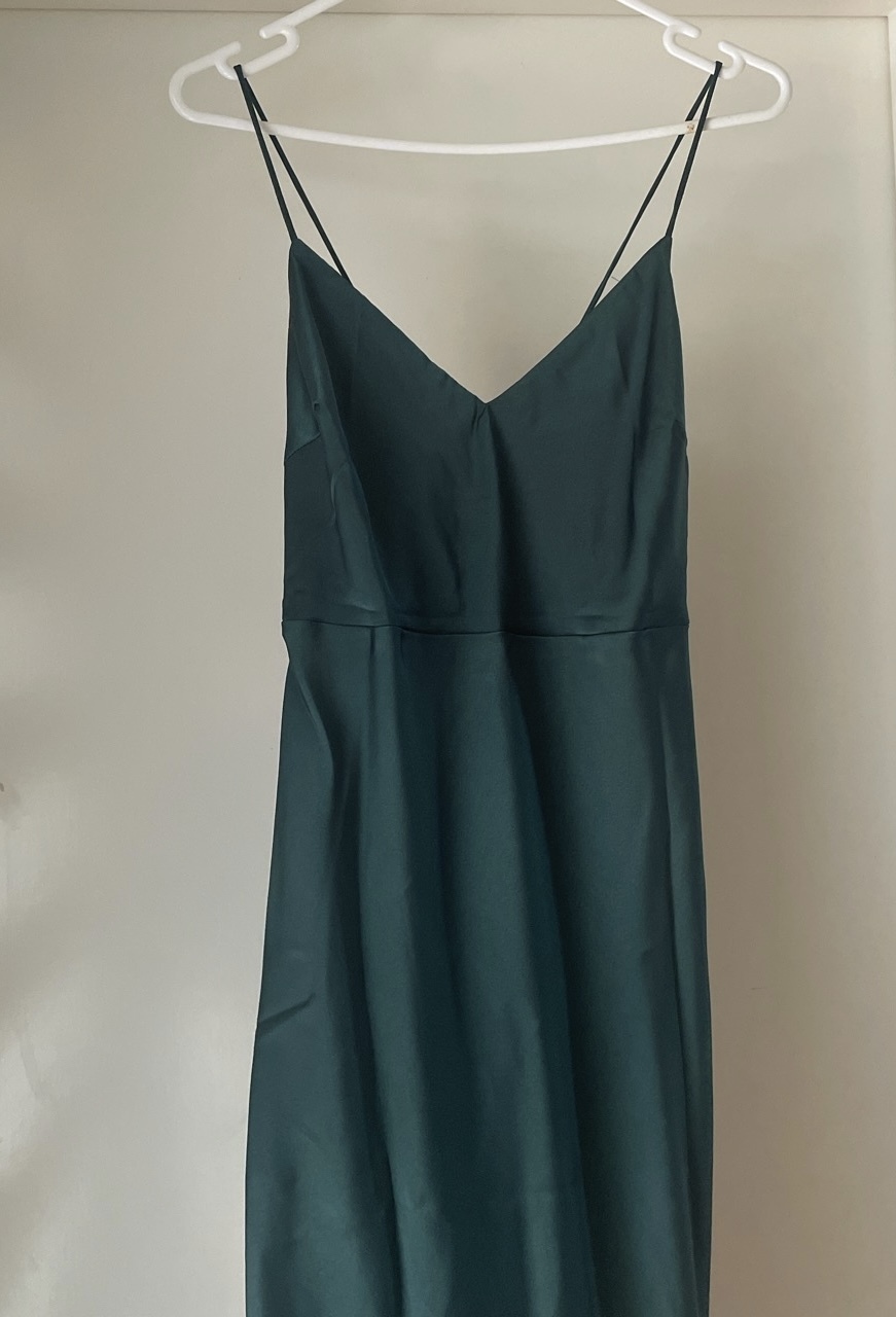 Autumn Valley Midi Dress Forest Green