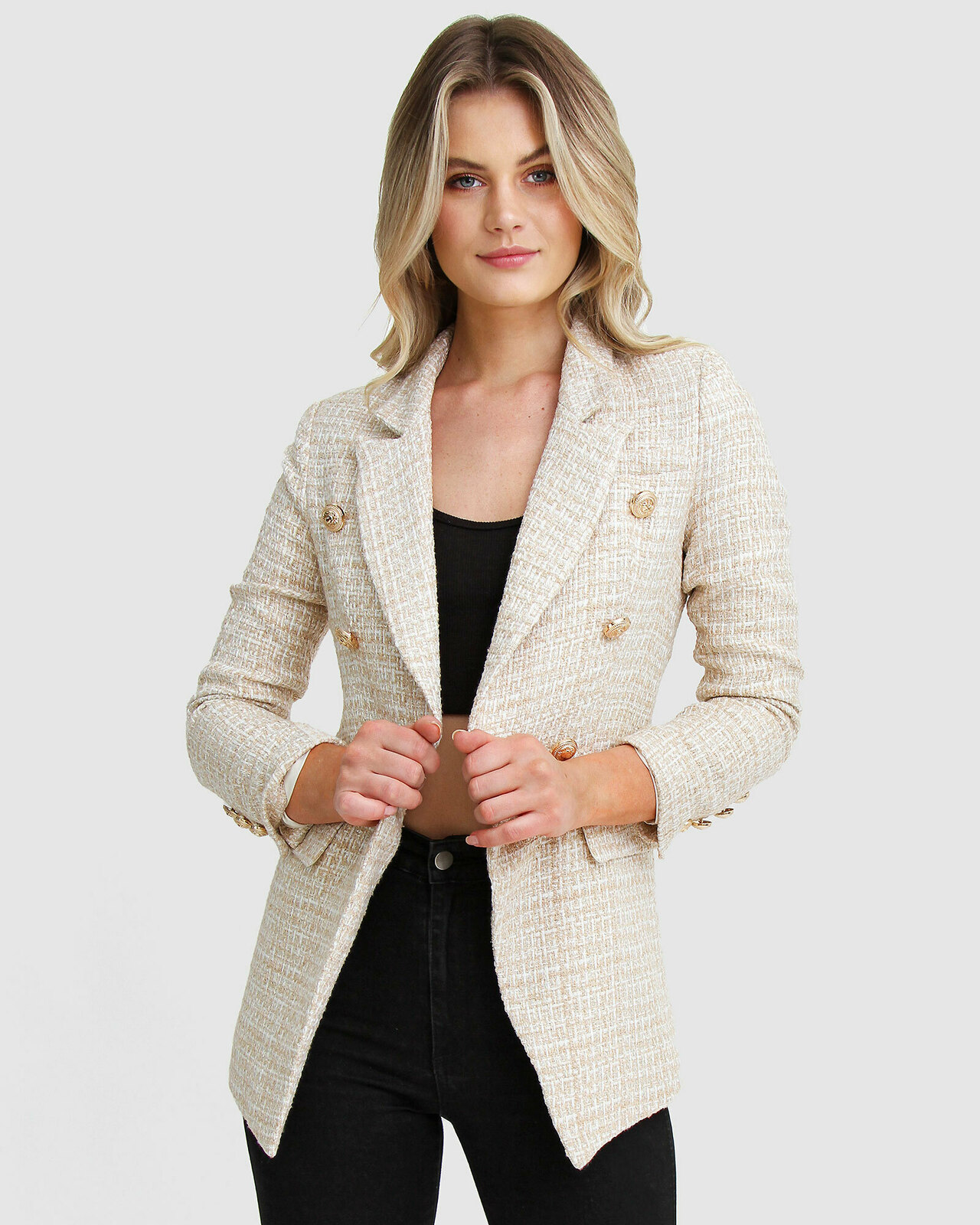 Princess Polly Tweed Blazer