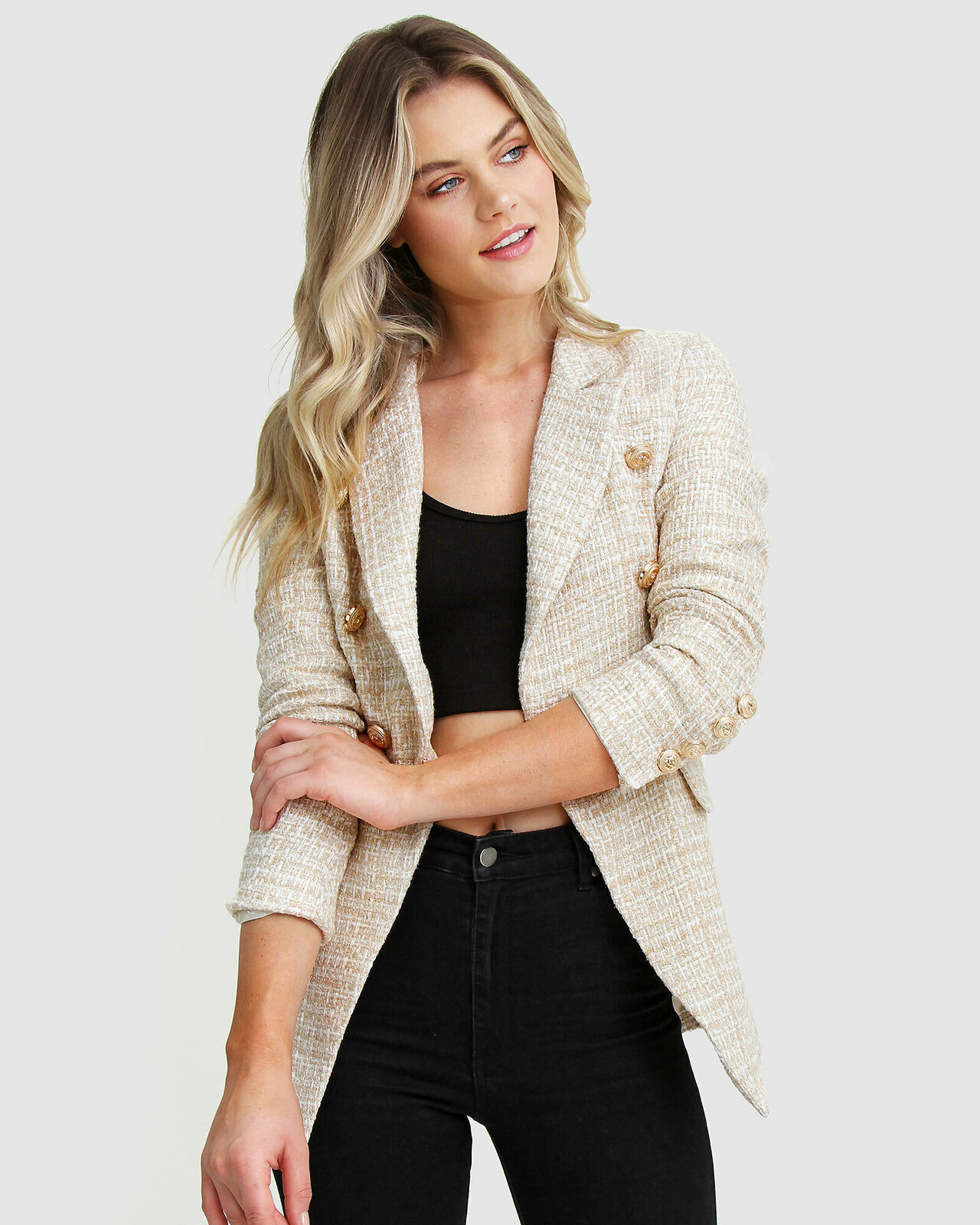 Princess Polly Tweed Blazer