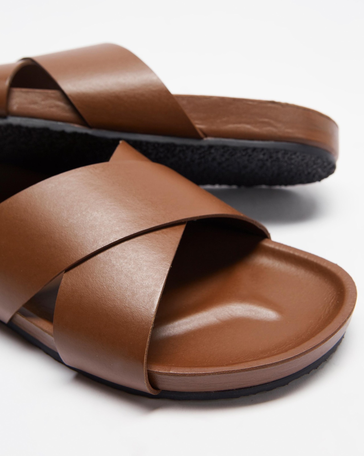 Brunswick Leather Slides