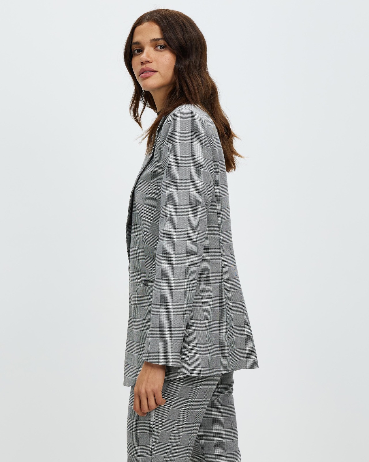 Carlie Check Blazer