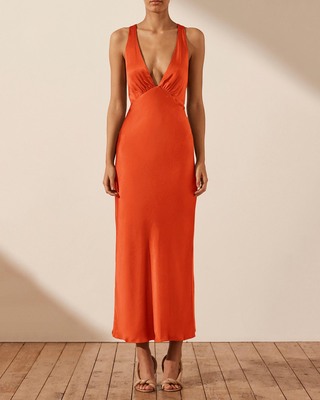 open lace back dress Shona Joy Angelica Lace Back Maxi