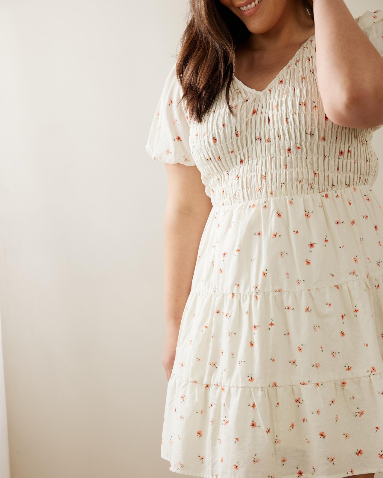 Tulip Linen Blend Mini Dress
