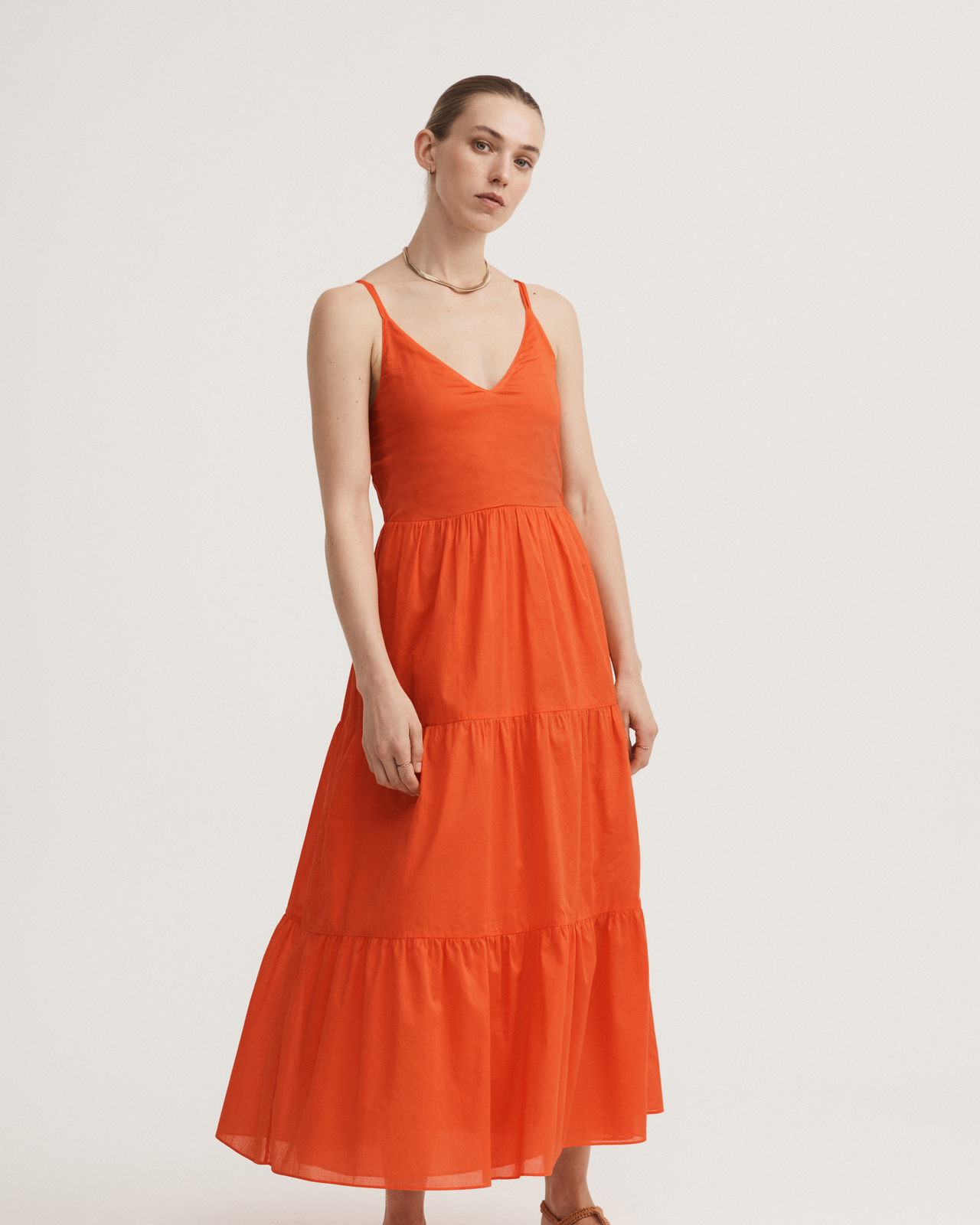 Cotton Tier Maxi Dress