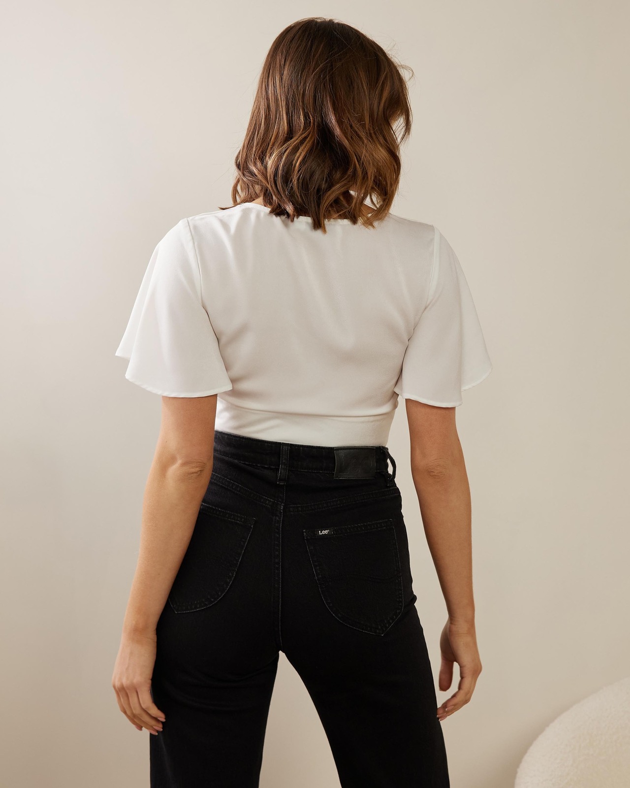 Clarissa Flutter Sleeve Blouse