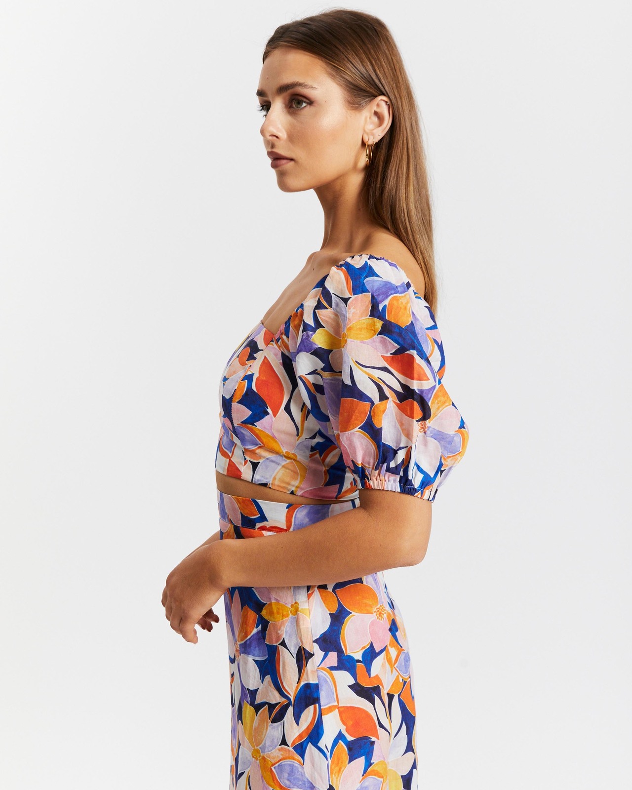 Amaya Ramie Puff Sleeve Top