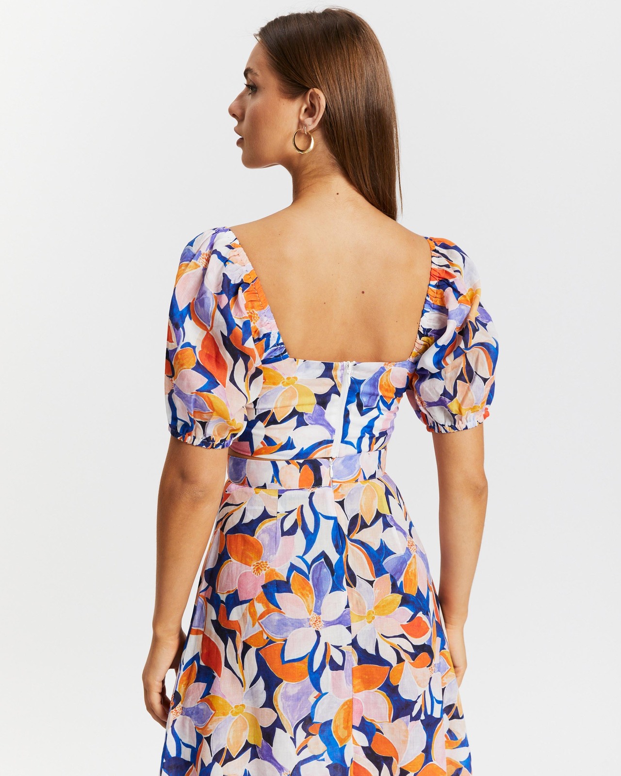 Amaya Ramie Puff Sleeve Top