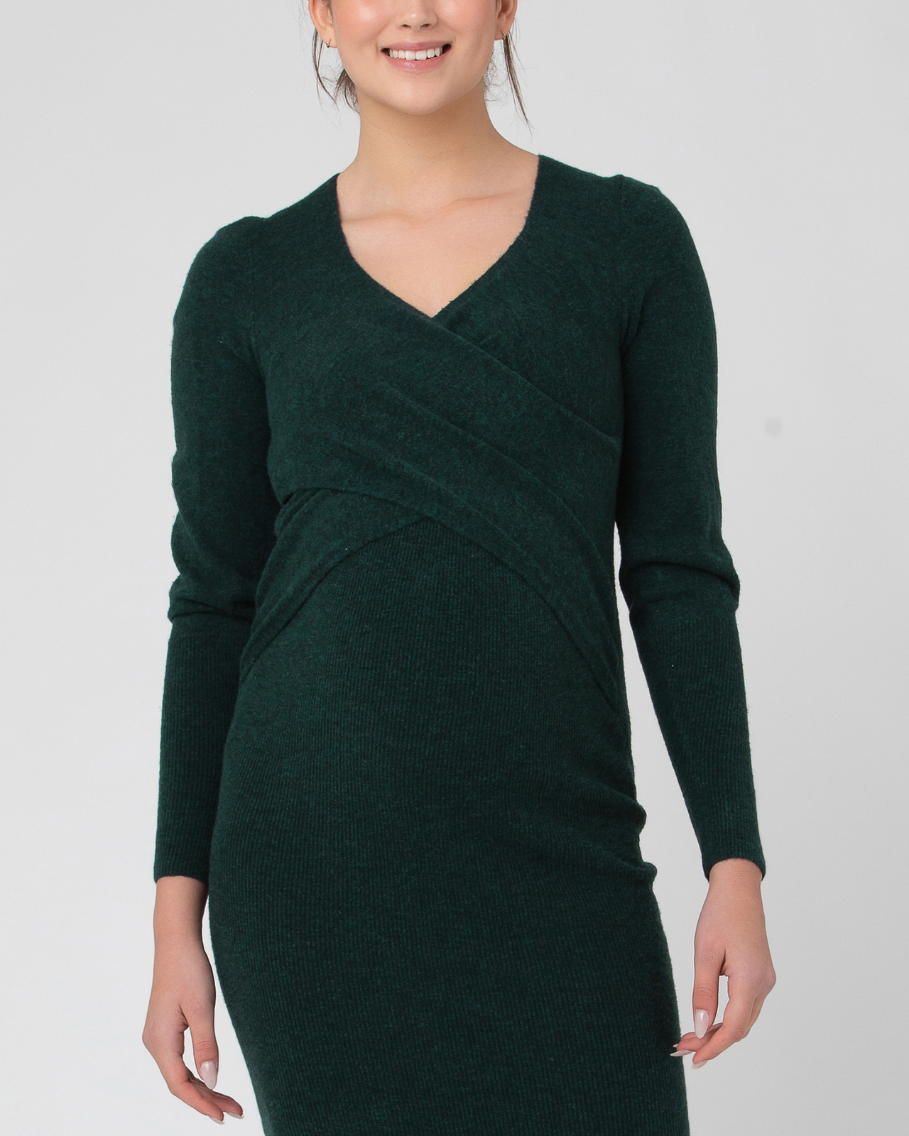 maternity heidi nursing knit dress Ripe Burgundy knit