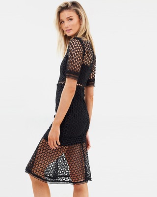 bardot fiona mesh dress 5 Black Dresses to Rent for New Year's Eve FashionPassBlog