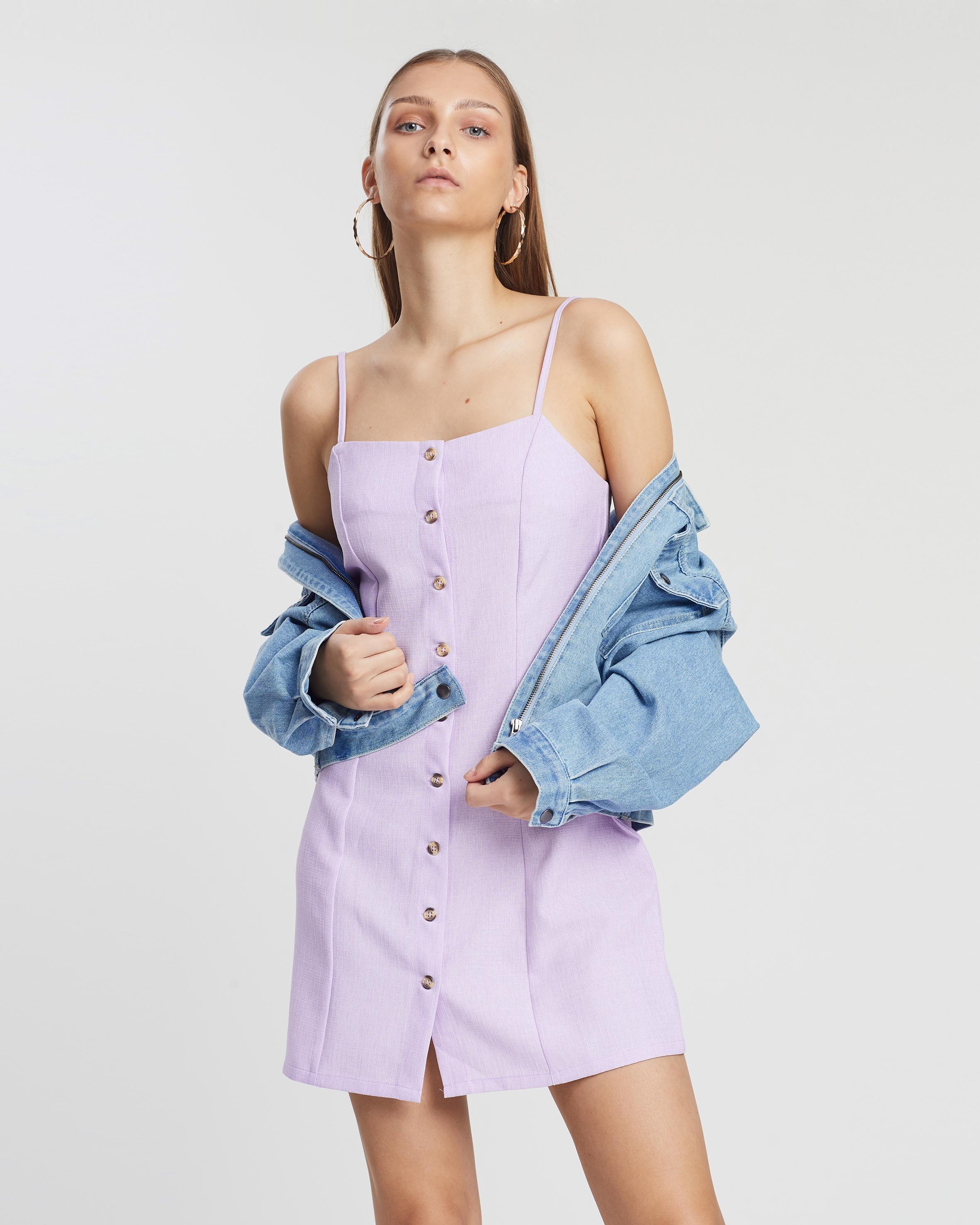 the fifth label denim dress The Fifth Label Denim Mini Shift Dress
