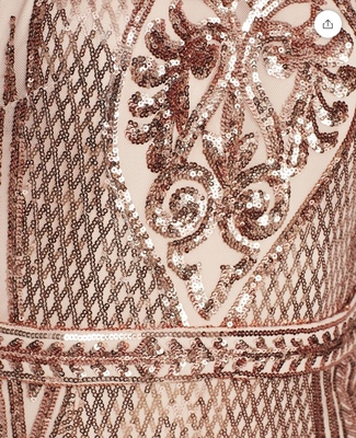 slim fit dress slacks Rose Gold Embroidery Sequin Big Feather Mermaid Prom Dress