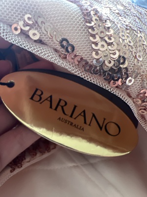 Bariano Bariano High Neck Pattern Sequin Gown - AirRobe