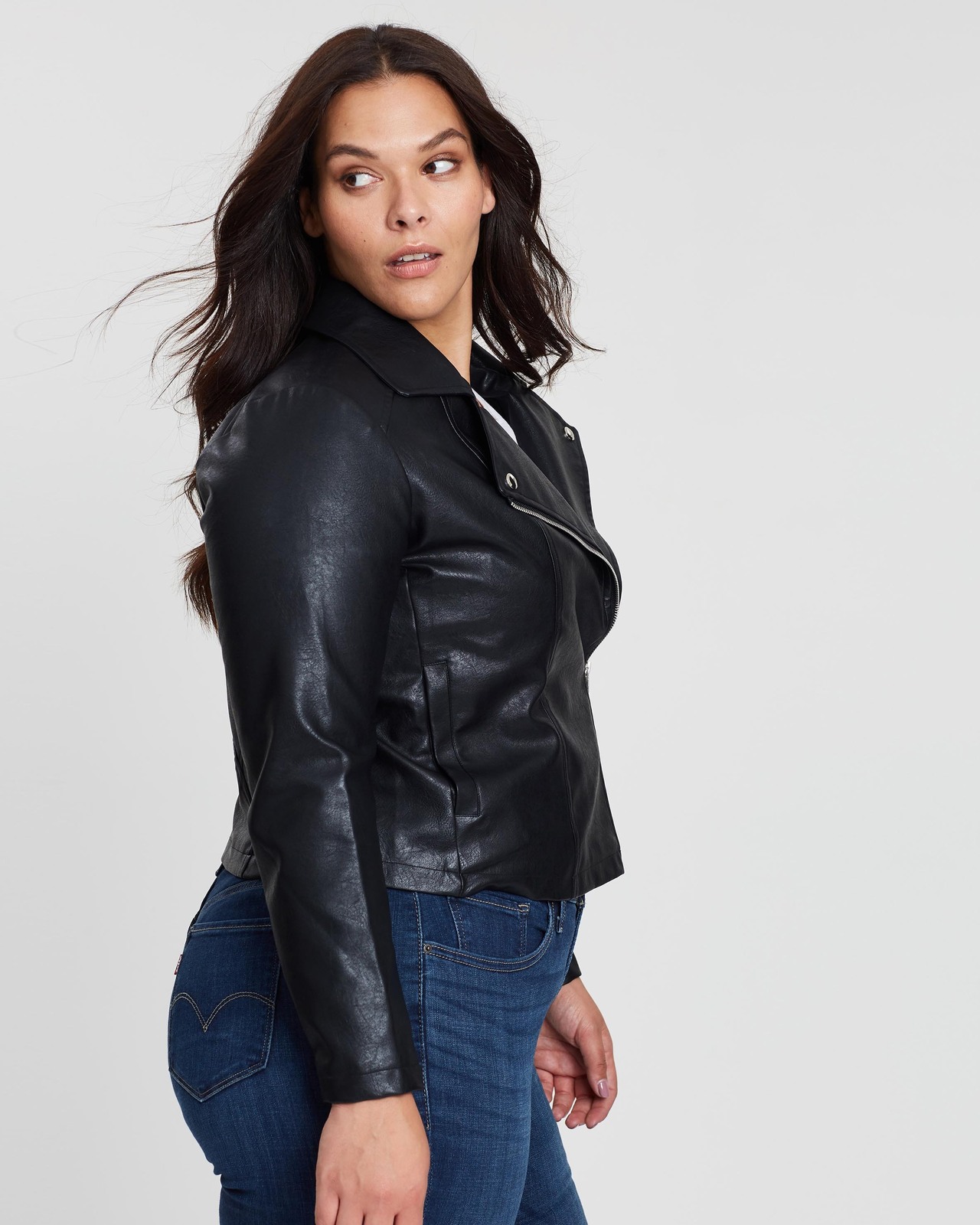 Harper PU Biker Jacket