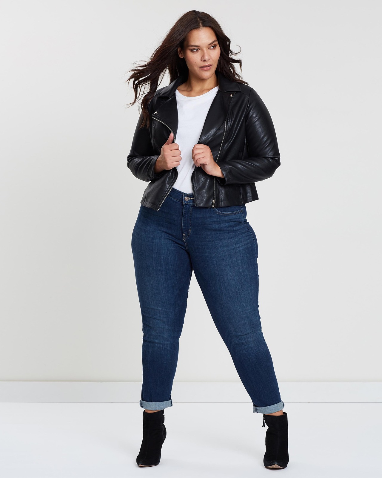 Harper PU Biker Jacket
