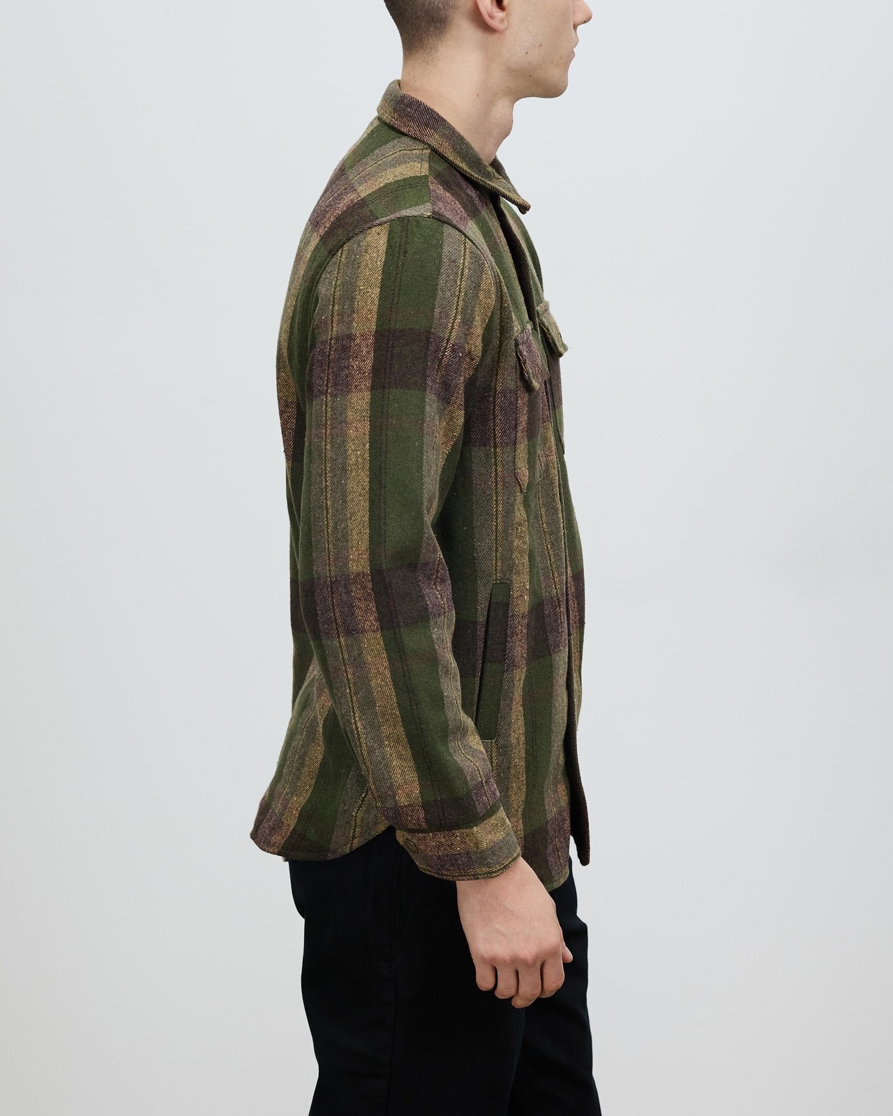 Men At Work Check Shacket
