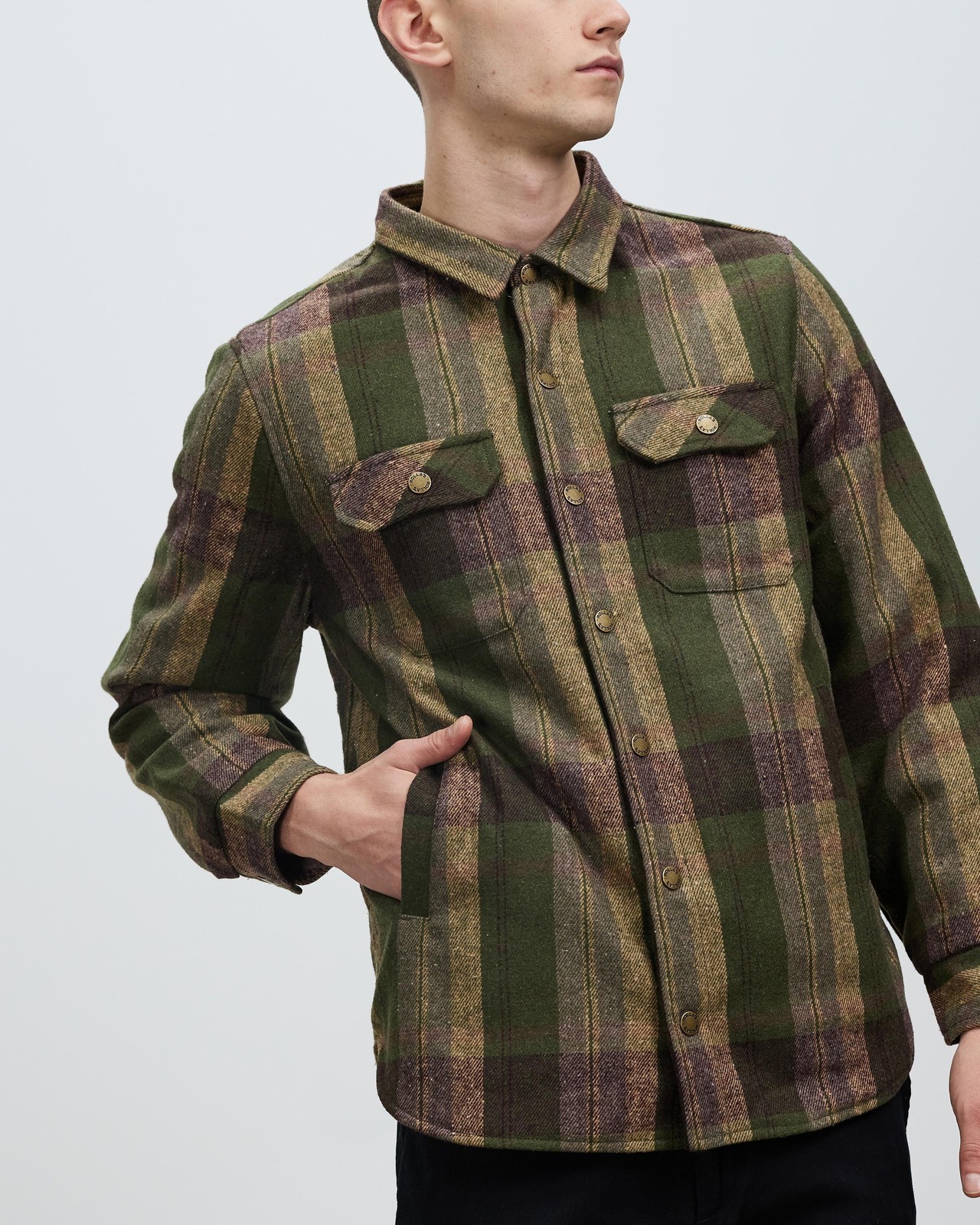 Men At Work Check Shacket