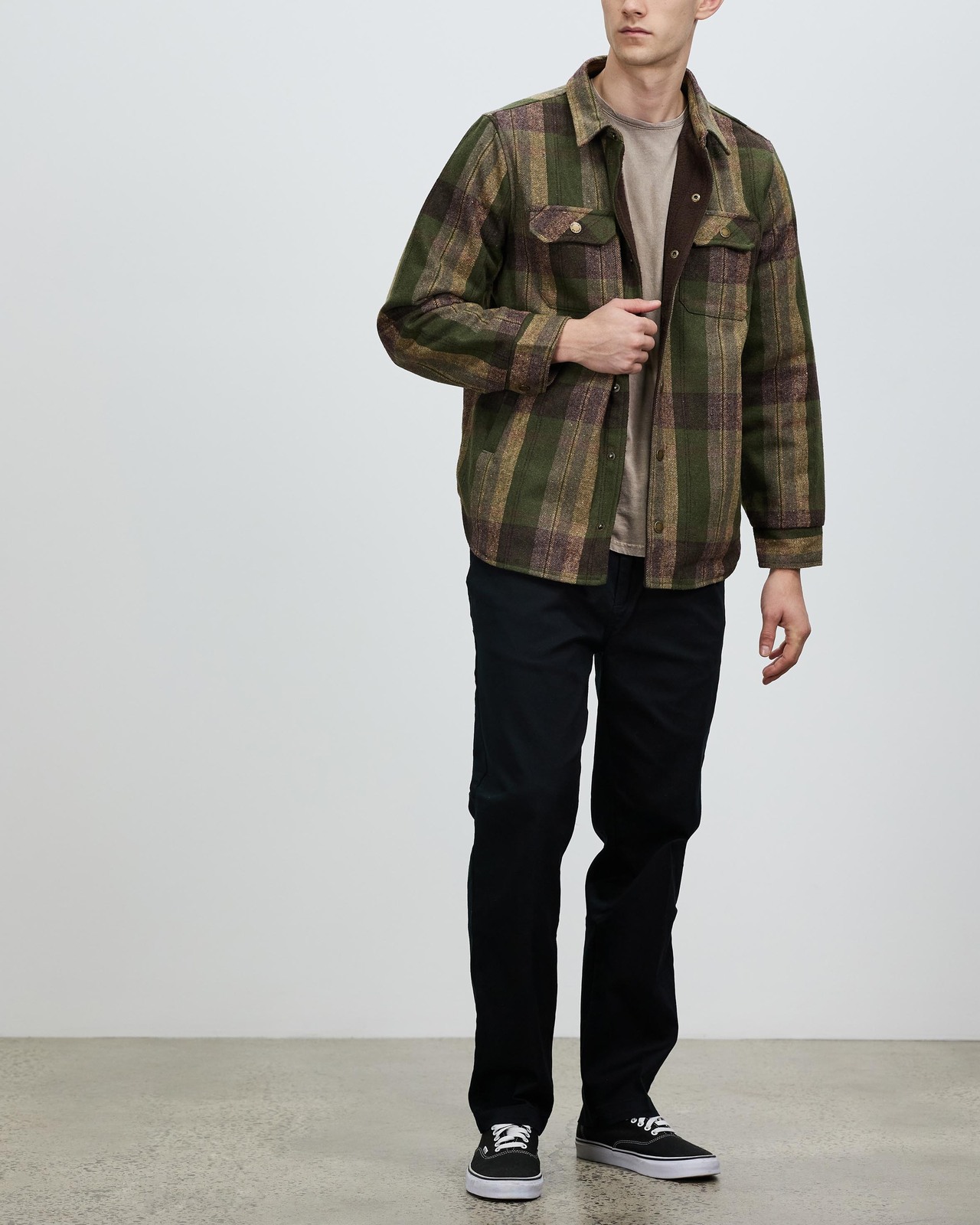 Men At Work Check Shacket