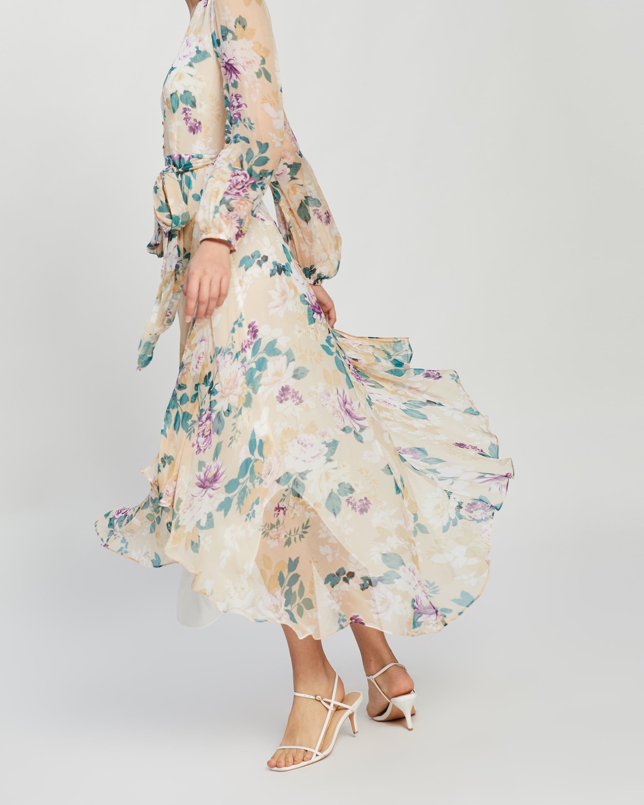 Donatella Long Sleeve Midi Dress