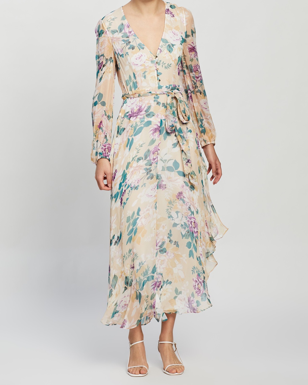 Donatella Long Sleeve Midi Dress