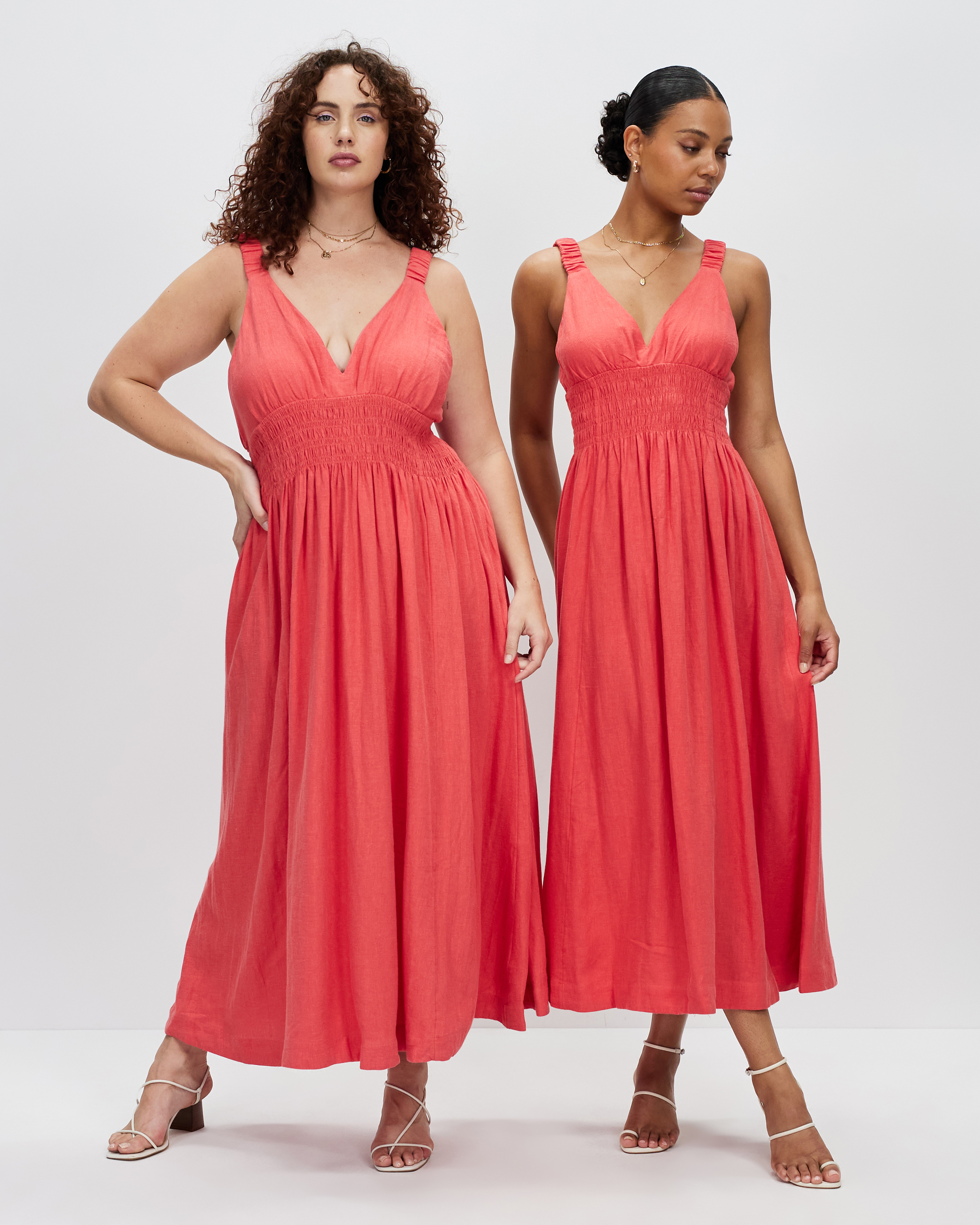 abercrombie ruffle hem midi dress hwhattt do I keep guys!? @abercrombie has all my moneys , ITEMS WORN FIND THEM IN MY STORIES:, x ruffle wrap midi dress (medium), x mara vest midi dress (small), x camielle of the shoulder maxi