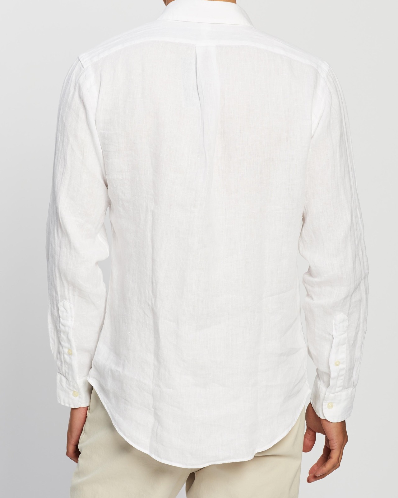 Custom Fit Long Sleeve Linen Sport Shirt