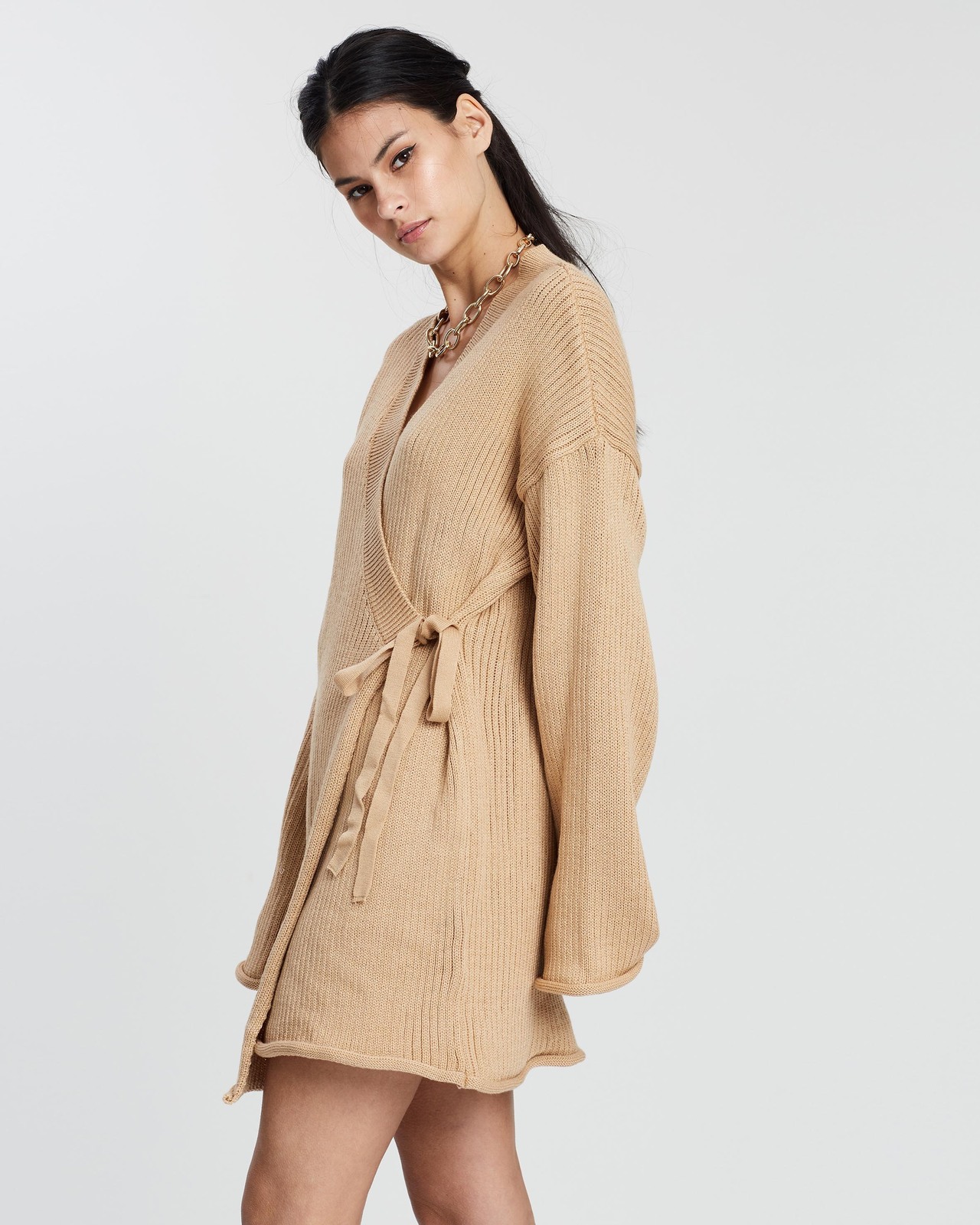 NA-KD Overlap Knitted Dress - AirRobe