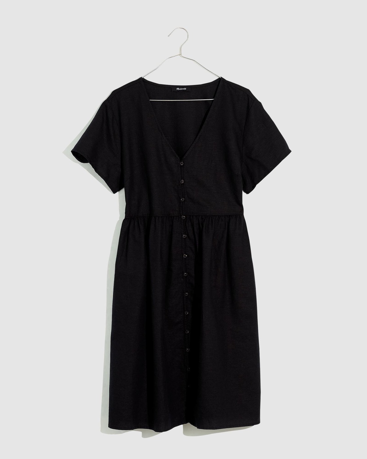 Madewell V-Neck Button-Front Mini Dress - AirRobe