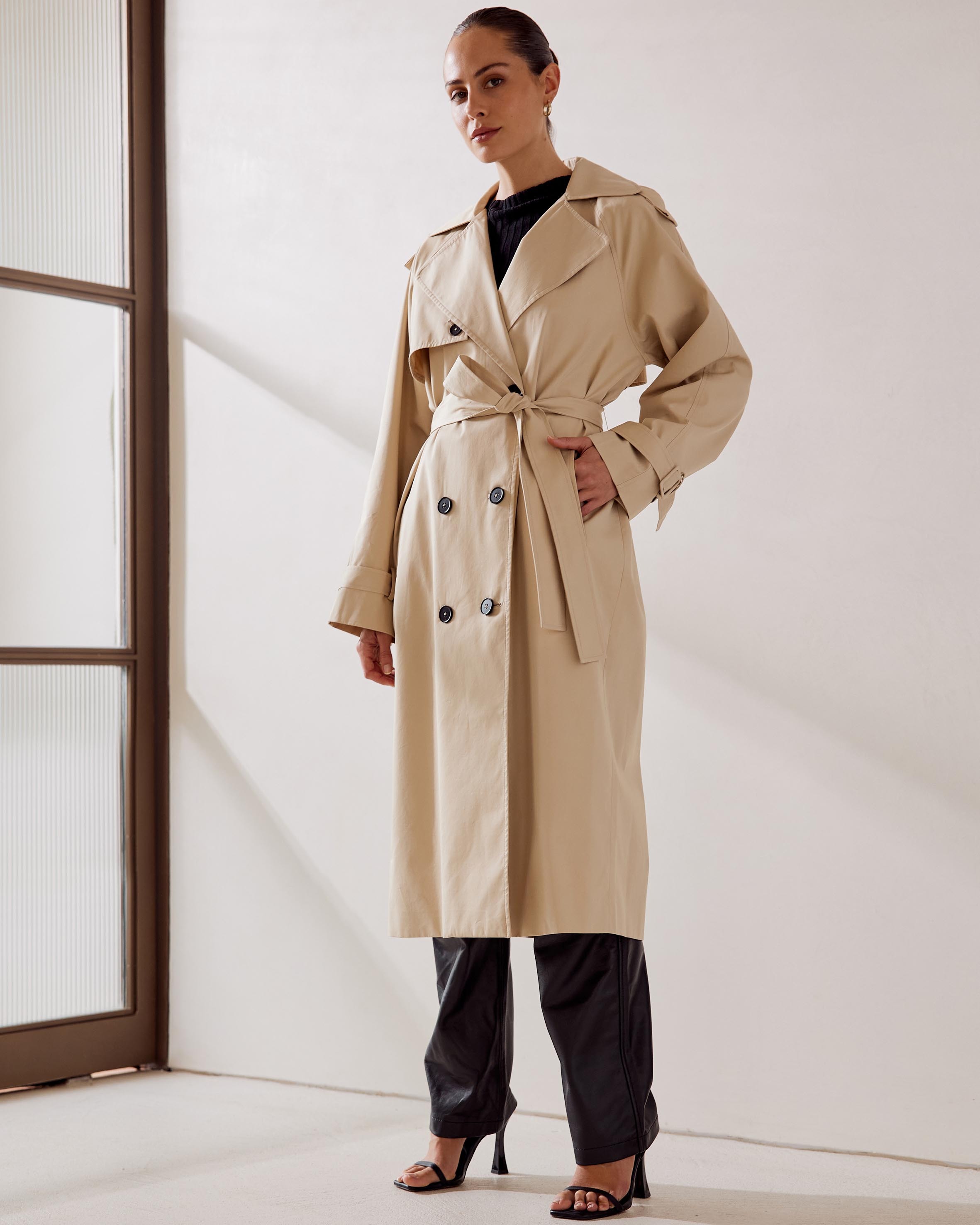 AERE Organic Cotton Trench - AirRobe