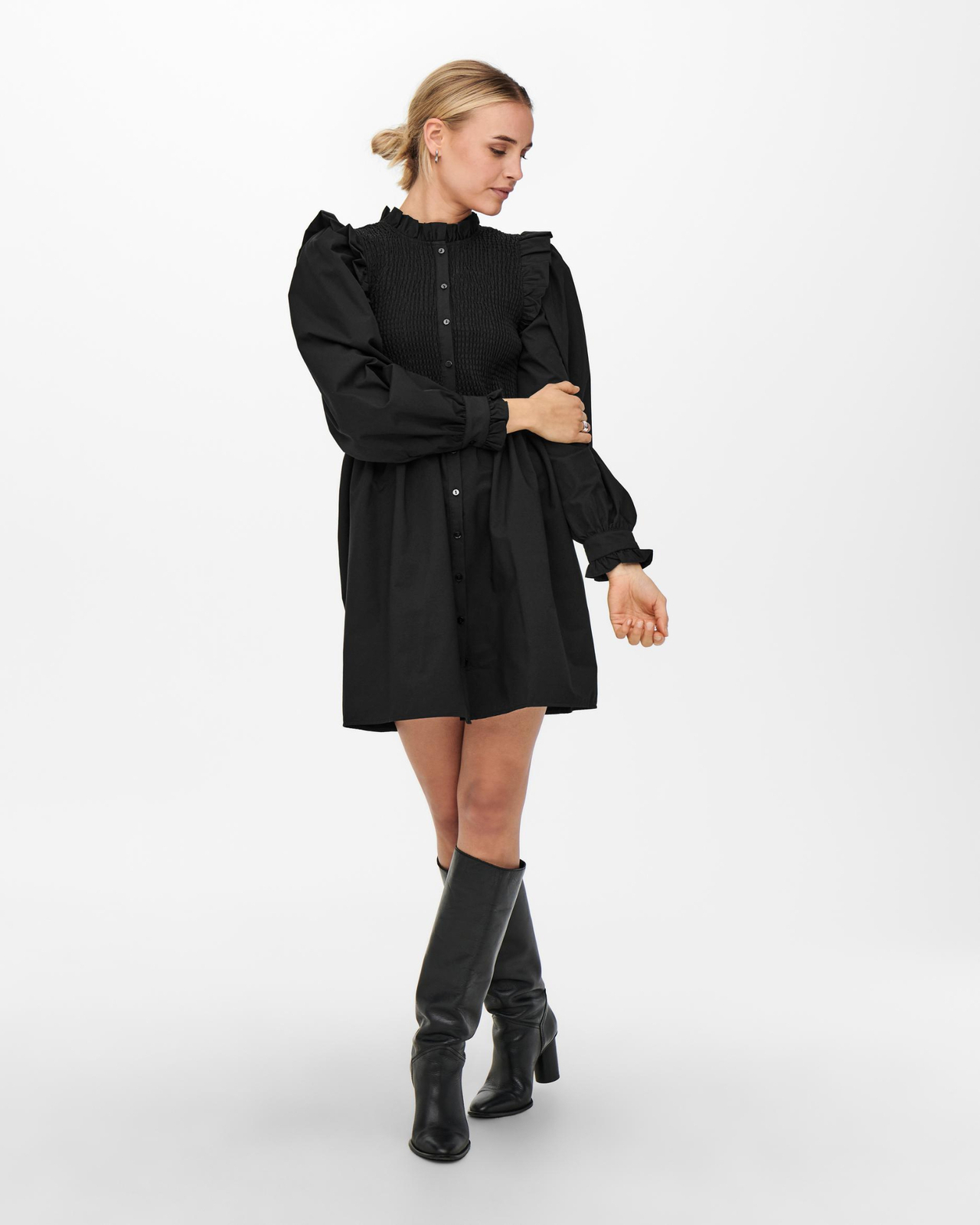 ONLY Aspen Long Sleeve Smock Dress
