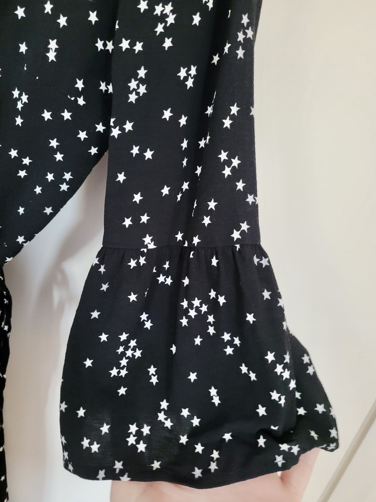 Black and White Wrap Dress