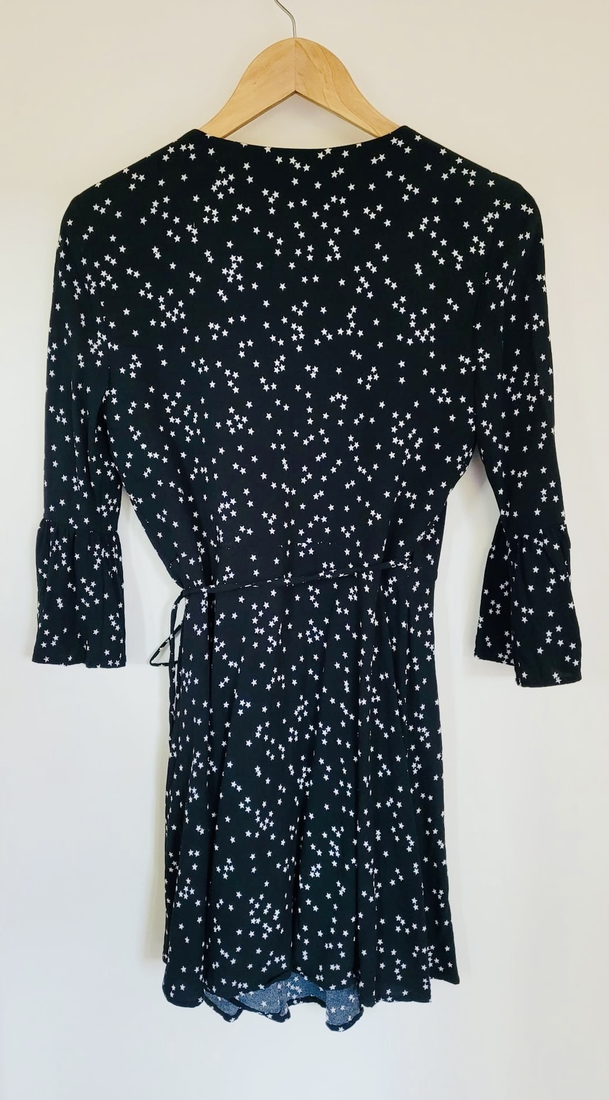 Black and White Wrap Dress