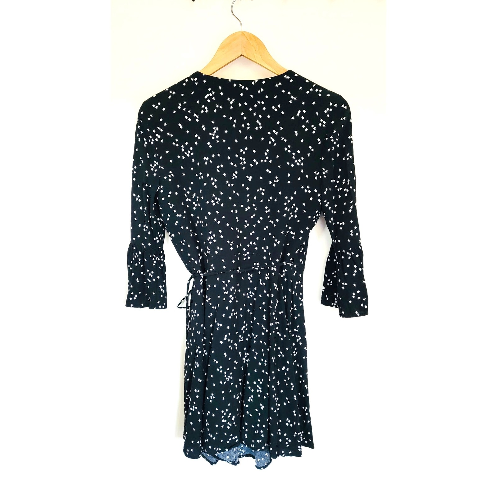 Black and White Wrap Dress
