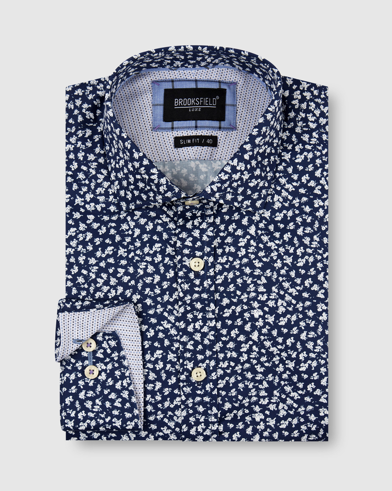 fitted cheetah print dress Performance Knit Button Up Flower Print Shirt