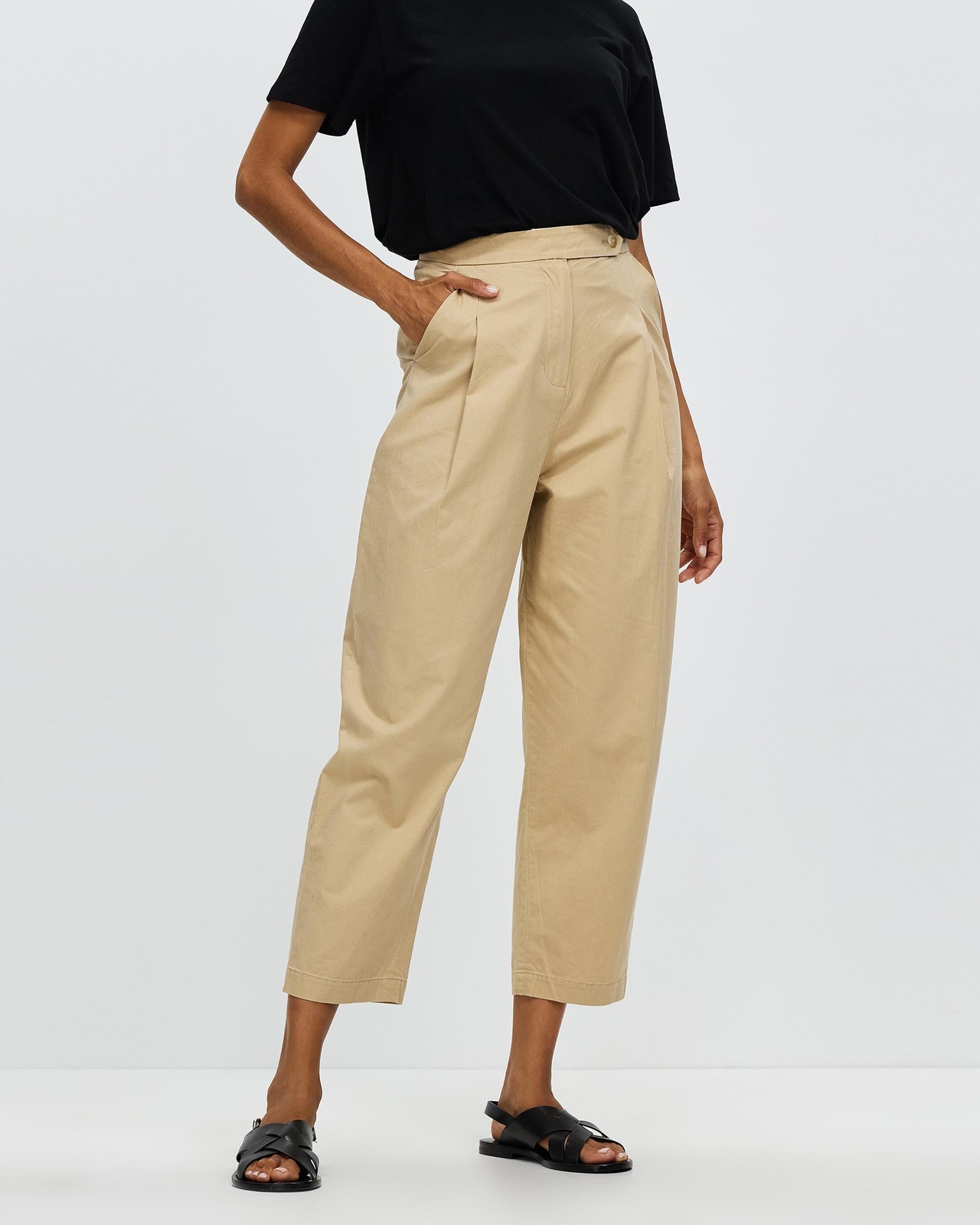 Agnes Cotton Pleat Pants AirRobe