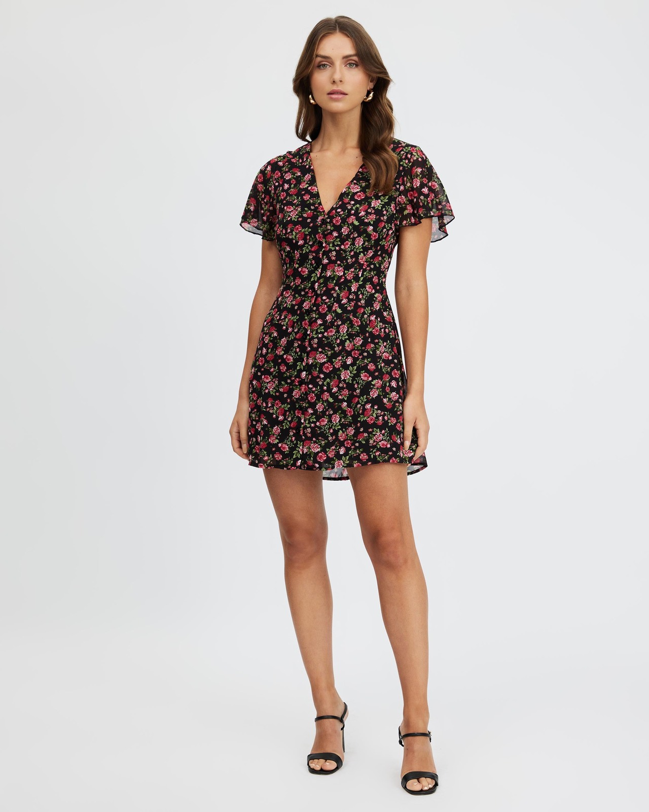 Tianna Button Front Mini Dress