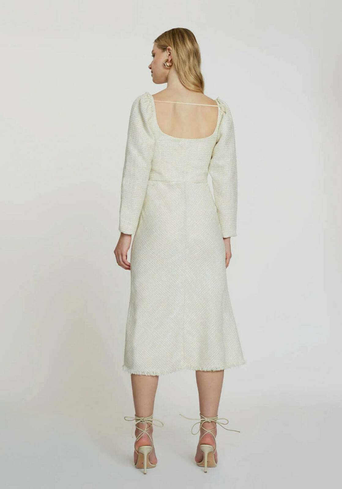 By Johnny - Oat Tweed Bustier Dress