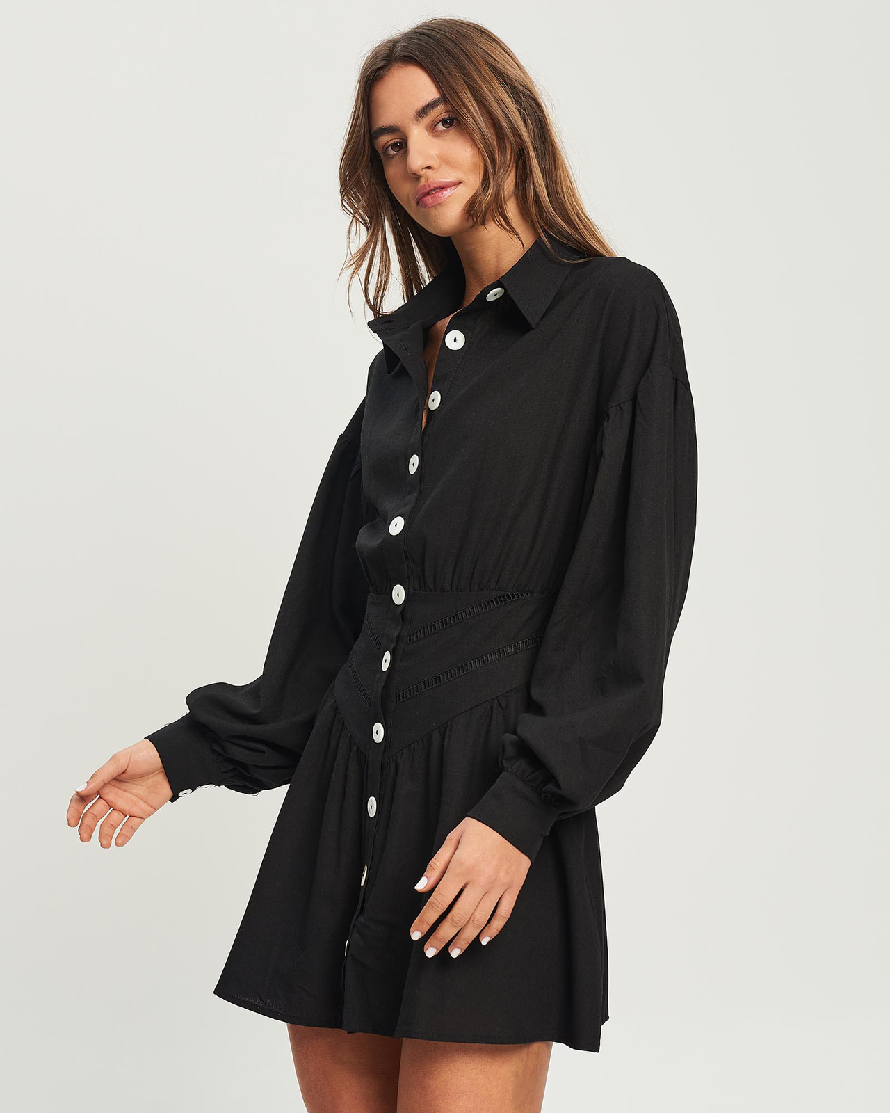 Olive Shirt Dress