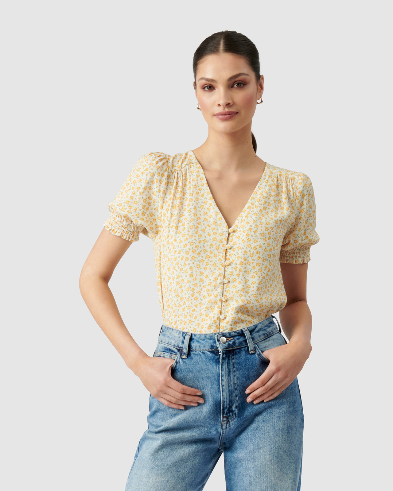 Mietta Button Down Blouse