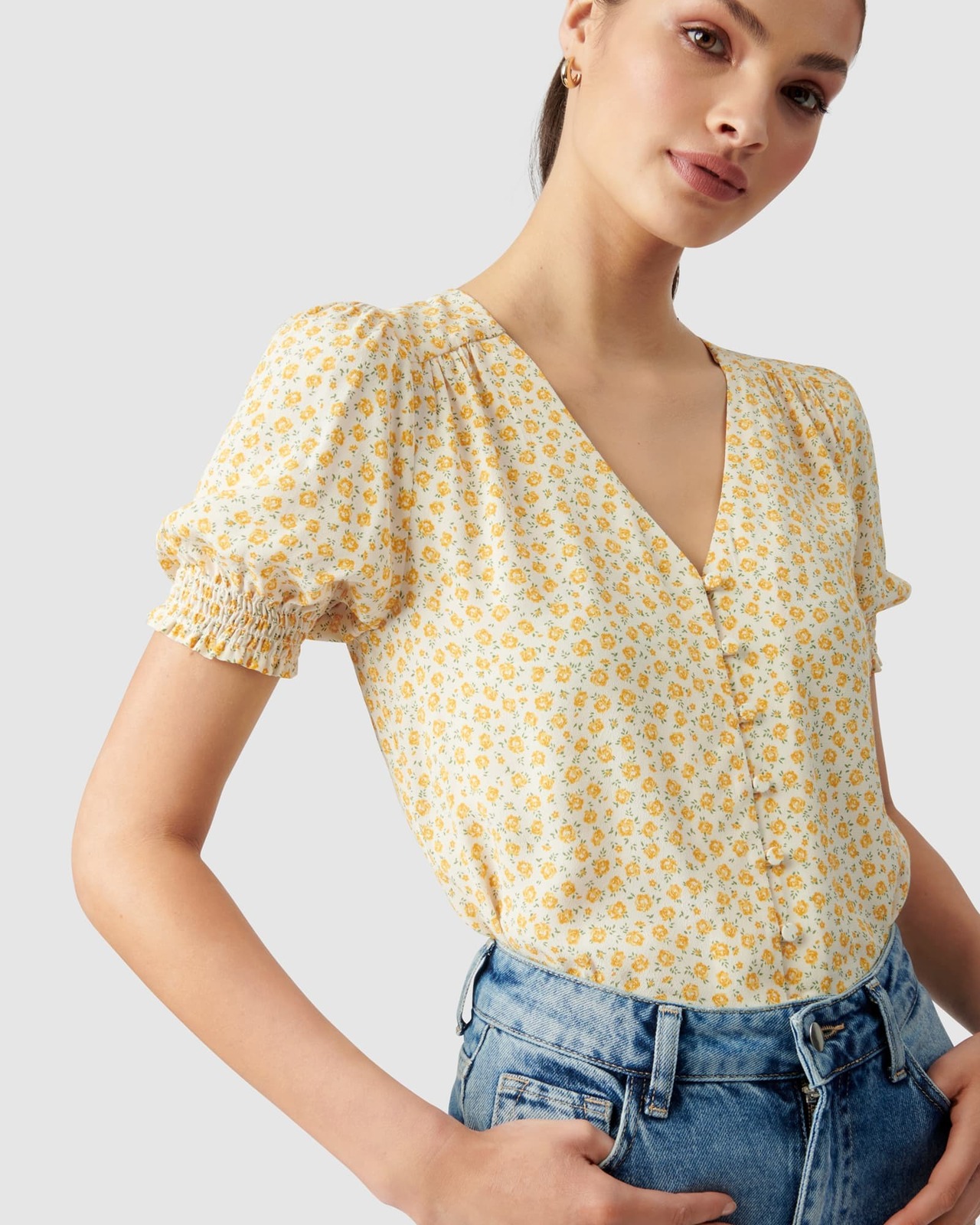 Mietta Button Down Blouse