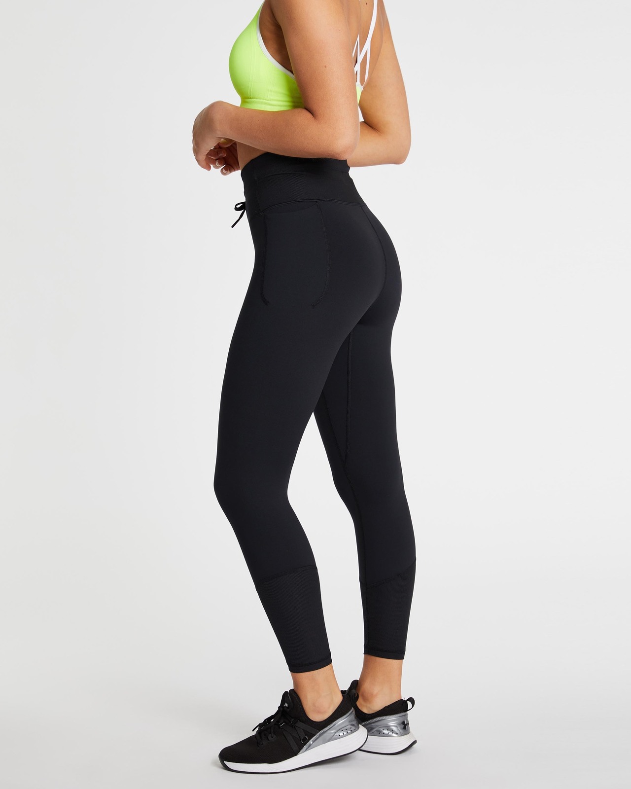 Meridian Rib Waistband Ankle Leggings