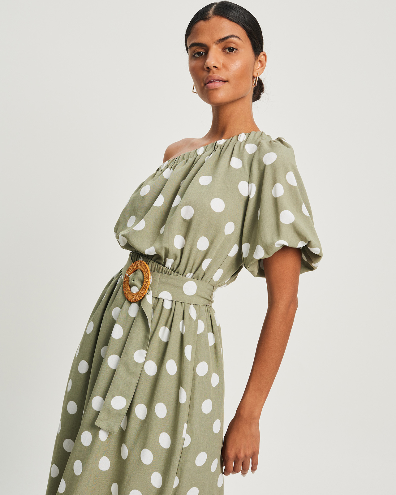 quincy midi dress Quincy Embroidered Chambray Midi Dress