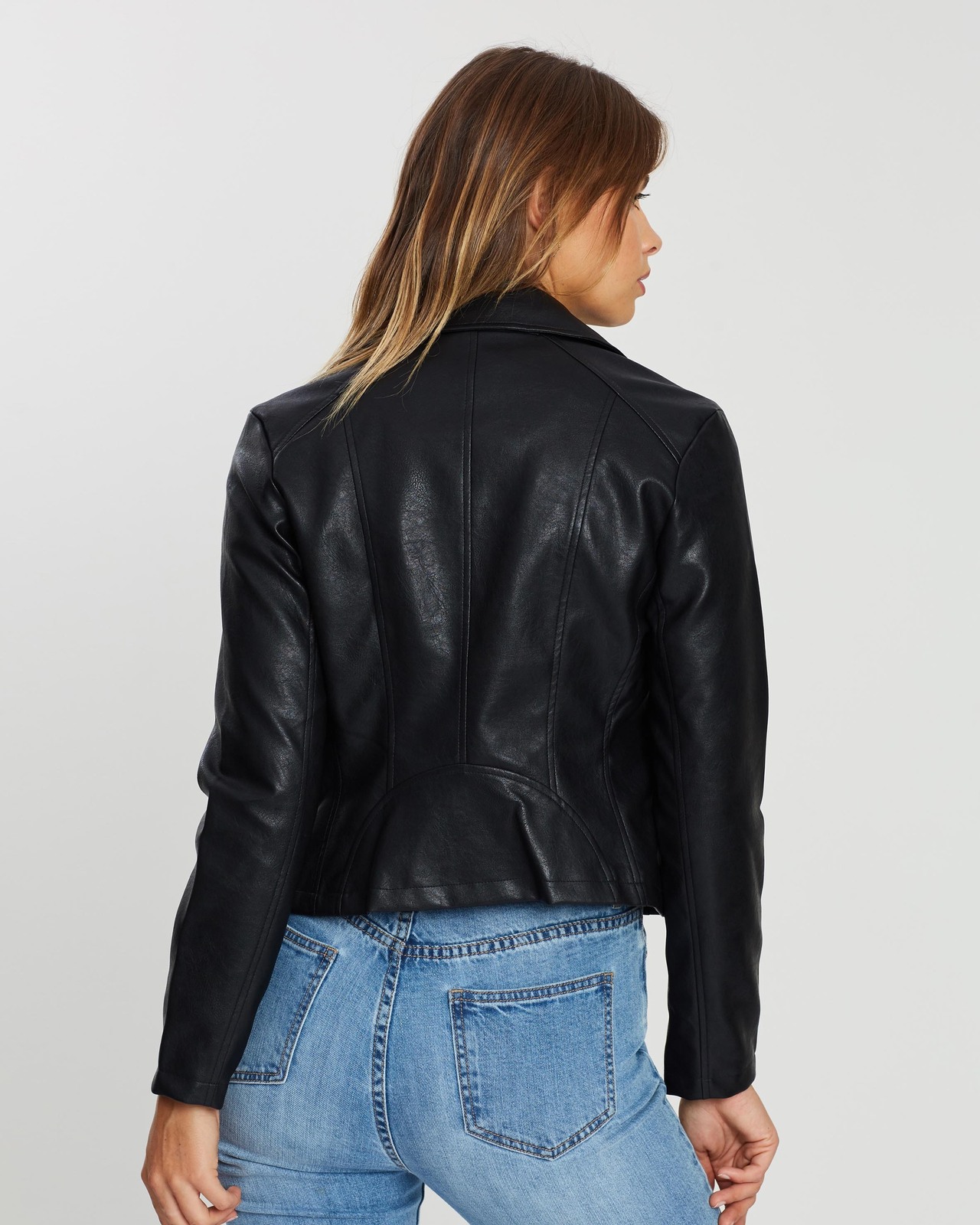 Harper PU Biker Jacket