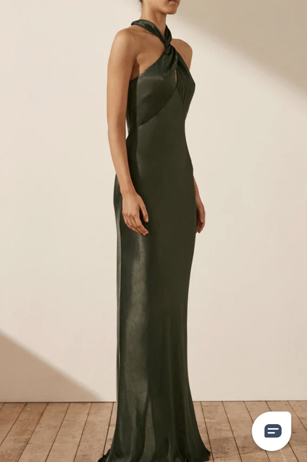 chinese dress ladies Shona Joy High Neck Twist Maxi in Antique Rose – Coco & Lola main image 0