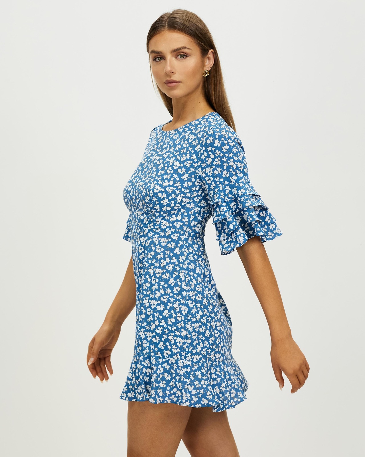 Kira Ruffle Mini Dress
