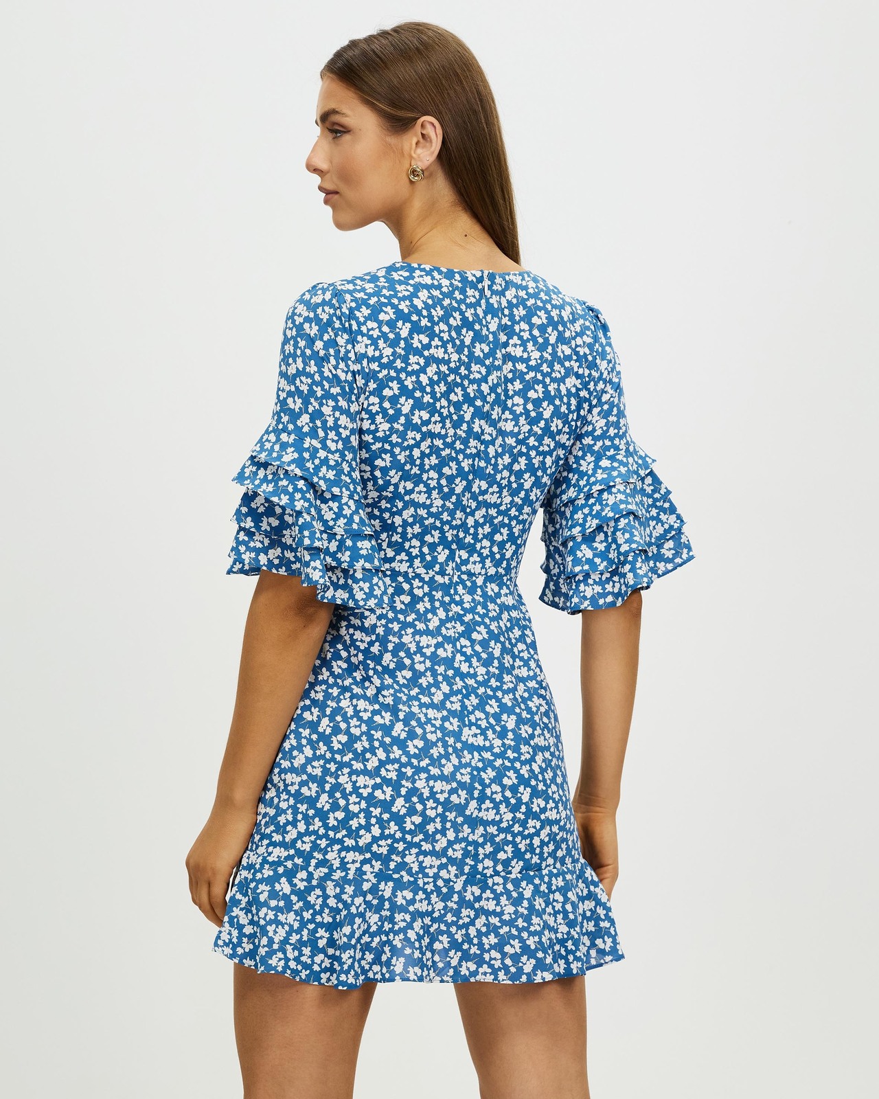 Kira Ruffle Mini Dress