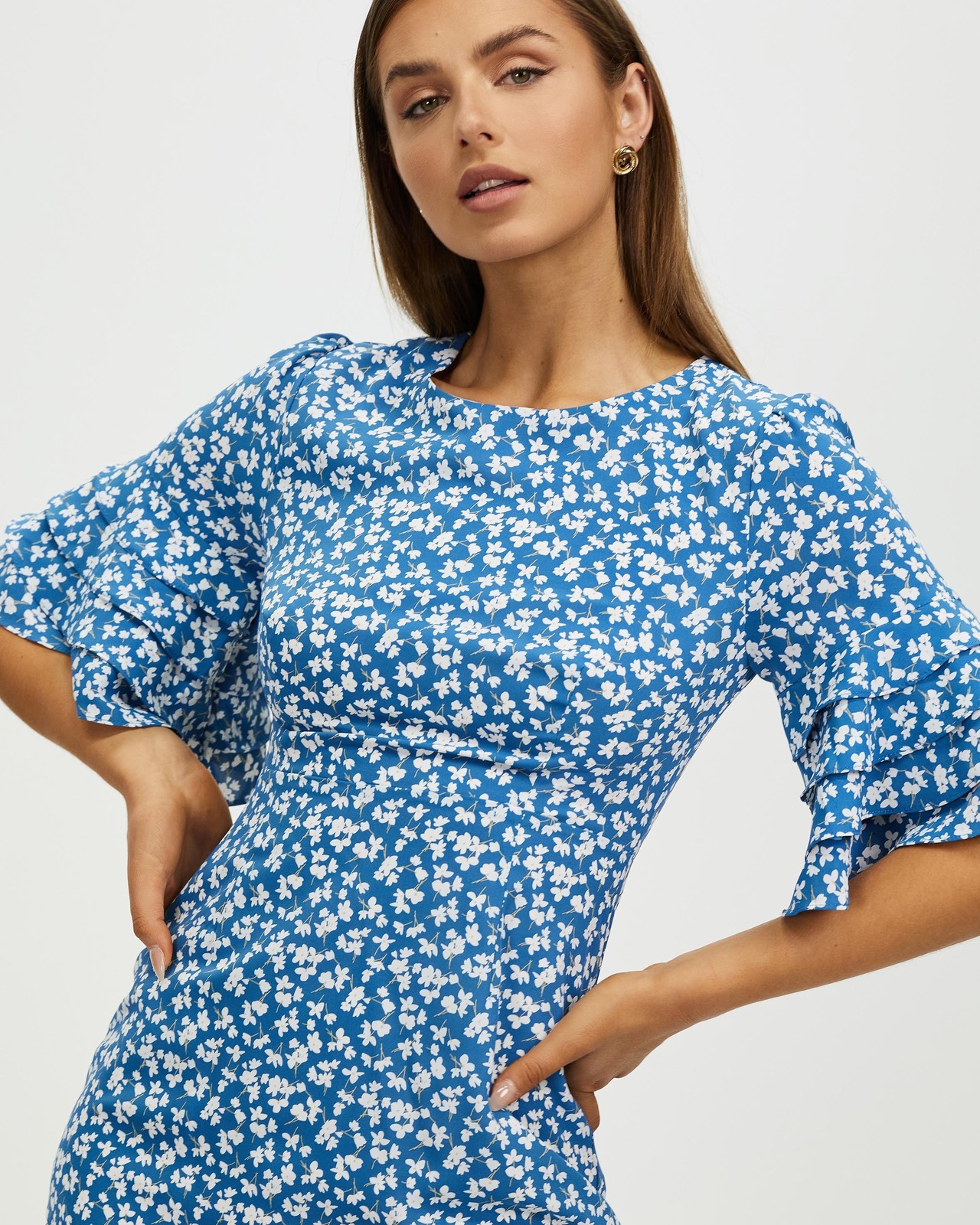 Kira Ruffle Mini Dress