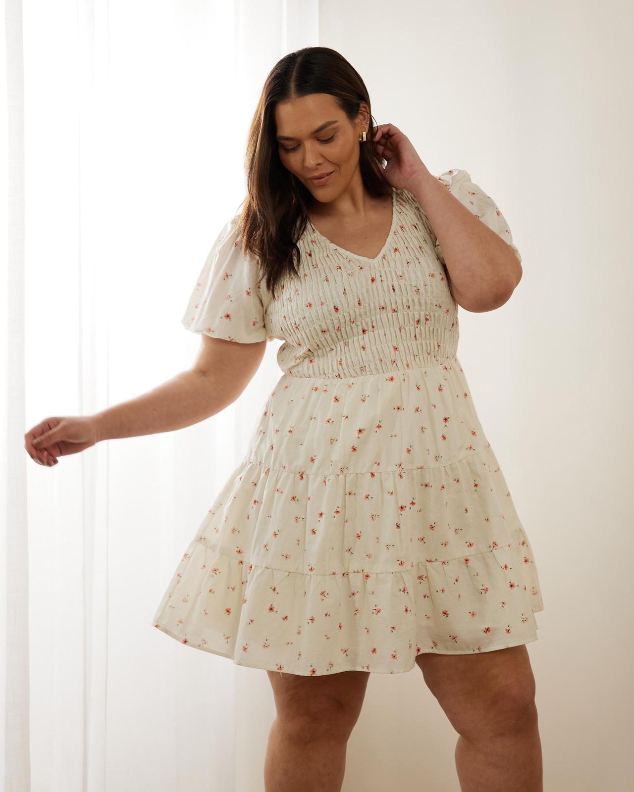 Tulip Linen Blend Mini Dress