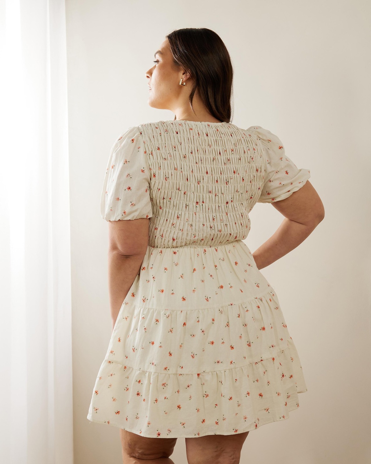 Tulip Linen Blend Mini Dress