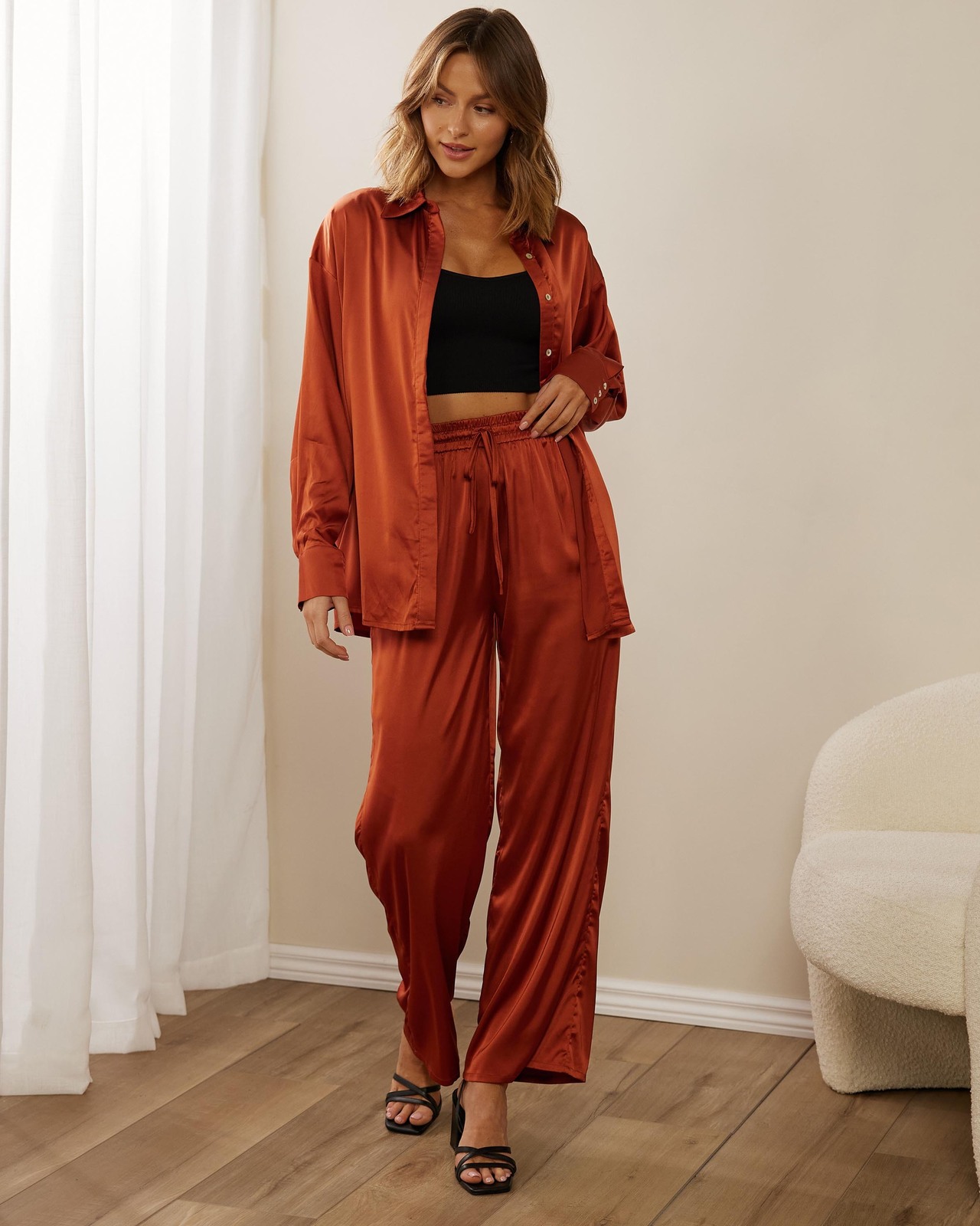Majella Satin Pants